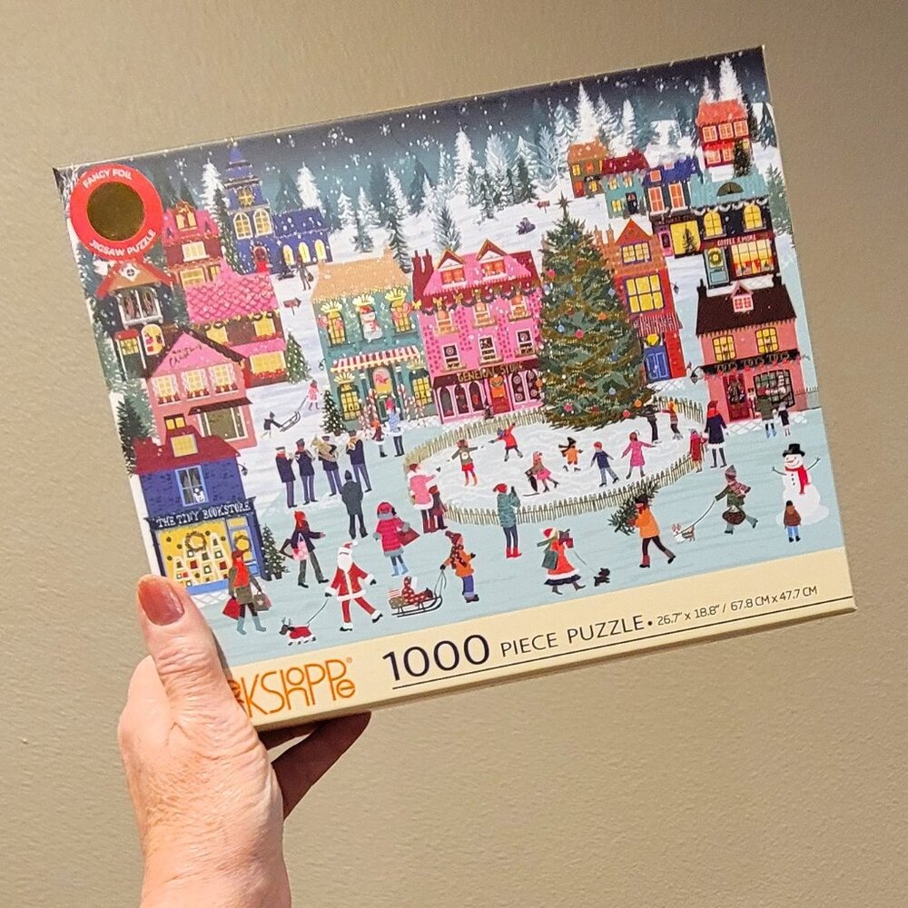 WerkShoppe HOLIDAY HAMLET Christmas Jigsaw Puzzle 1000 pieces